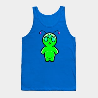 Little Green Alien Tank Top